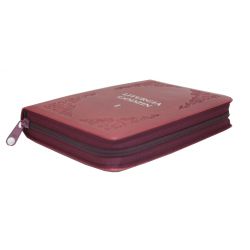 Liturgia godzin I skóra bordowa