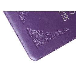 Pismo Święte Edycja św. Pawła fiolet skóra zamek paginacja