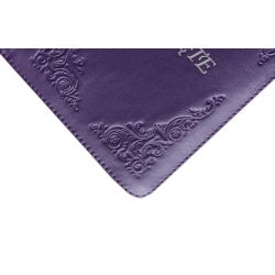 Biblia Tysiąclecia oazowa skóra zamek fiolet