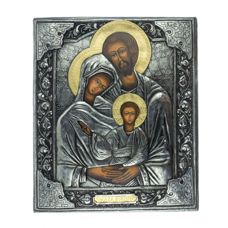 Obraz Święta Rodzina metoloplastyka średnia