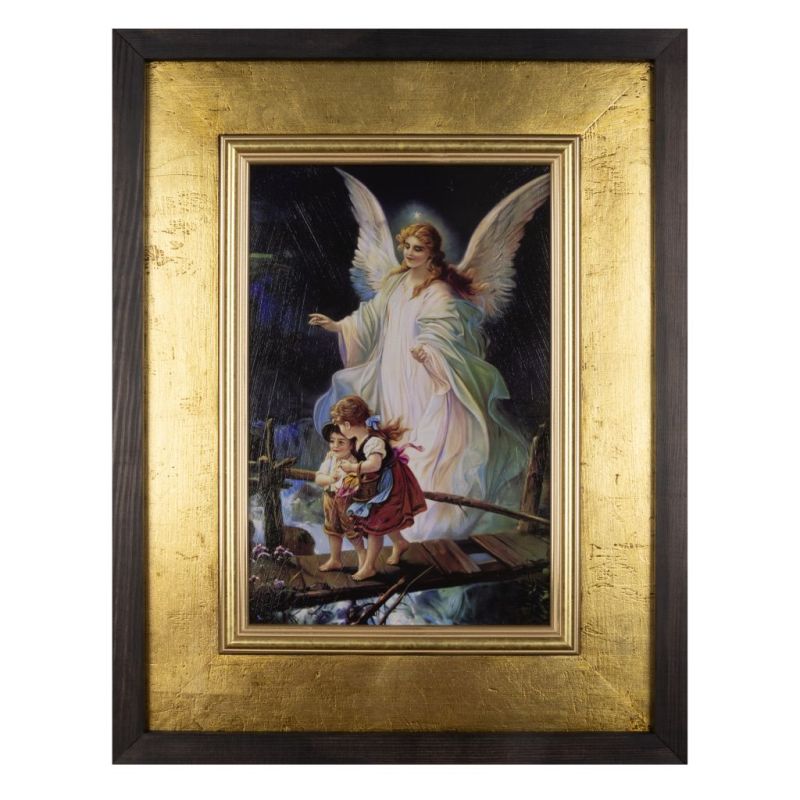 Ikona Anioł Stróż podwójna rama